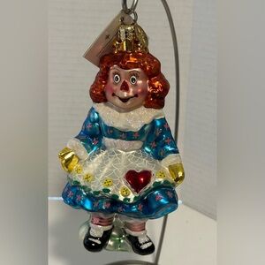 Christopher Radko 2000 Raggedy Jill Ornament 5.5" Tall